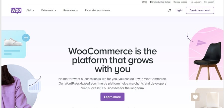 WooCommerce website screenshot