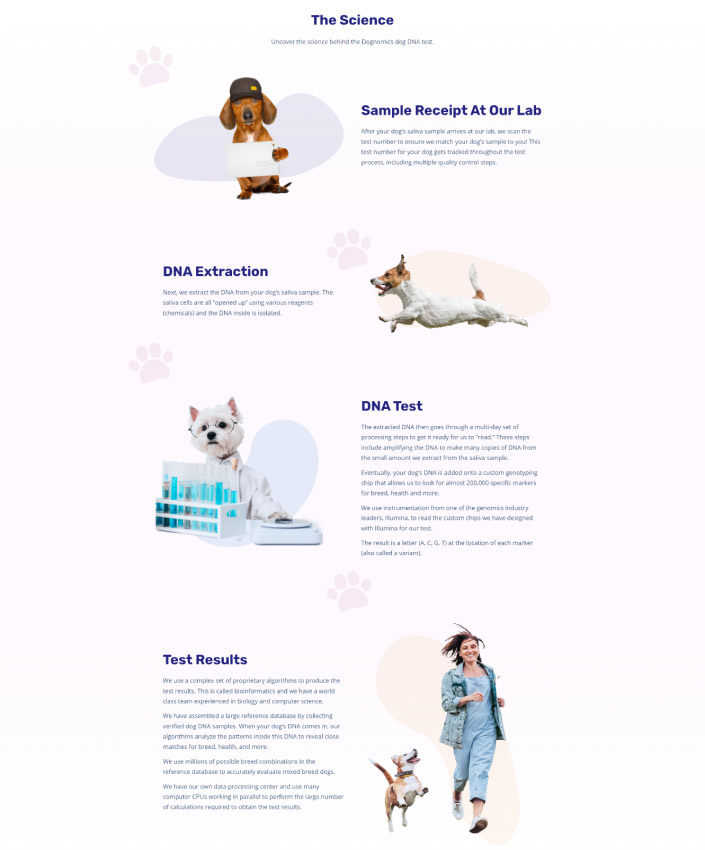 dognomics website screenshot