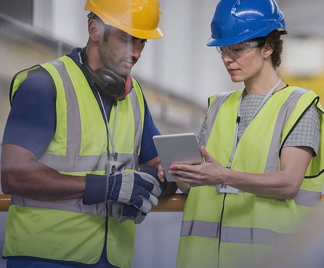 A background image for doForms - Two workers in hard hats