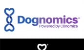 Dognomics' logo design on a brand book page