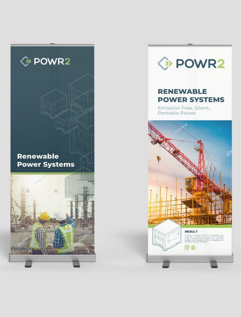 POWR2 mockup trade show stand designs