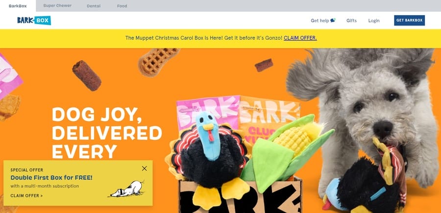 BarkBox website screenshot