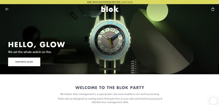 Block Watches website screenshot