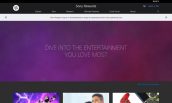 Sony Rewards full web design image