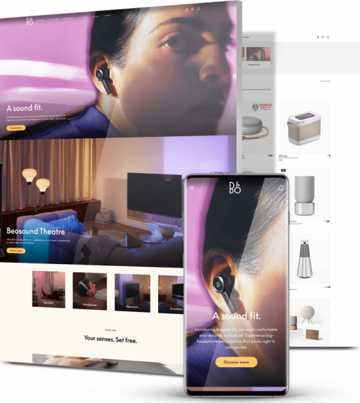 Magento website design company client Bang & Olufsen